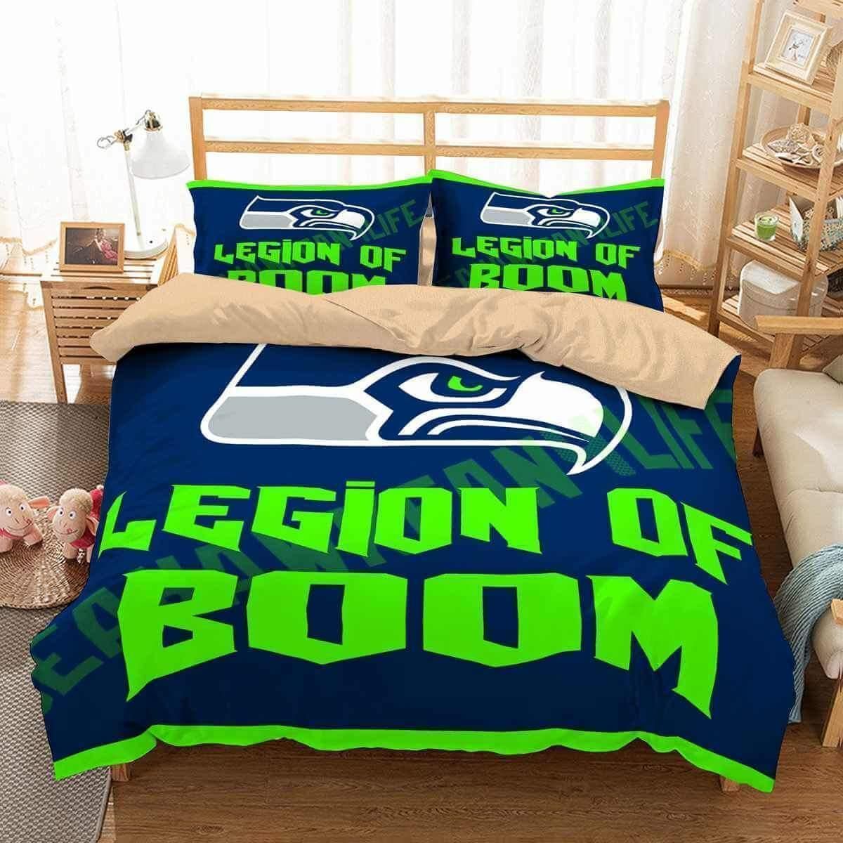 3D Seattle Seahawks Duvet Cover Bedding Set