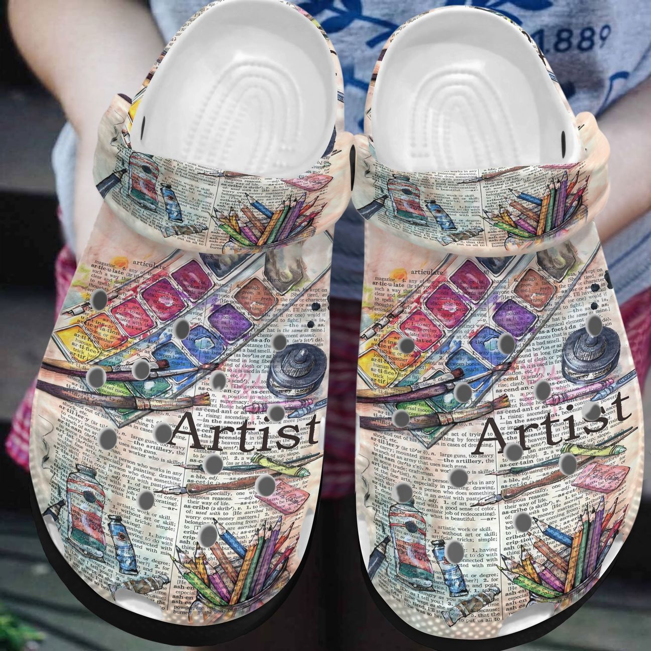 Painting Personalized Clog, Custom Name, Text, Color, Number Fashion Style For Women, Men, Kid, Print 3D Painting Passion