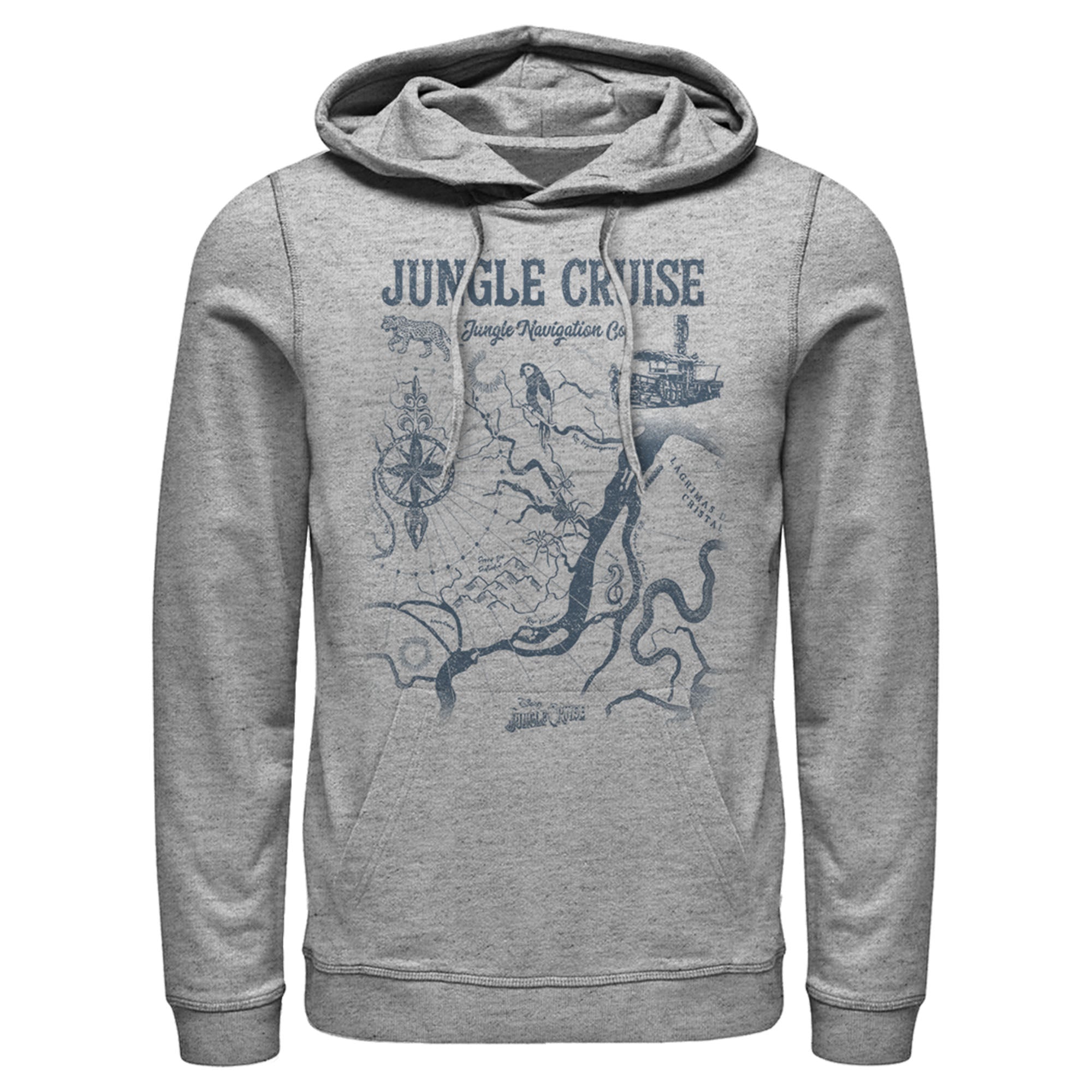 Jungle Cruise Men’S Map Of The Jungle  Pull Over Hoodie