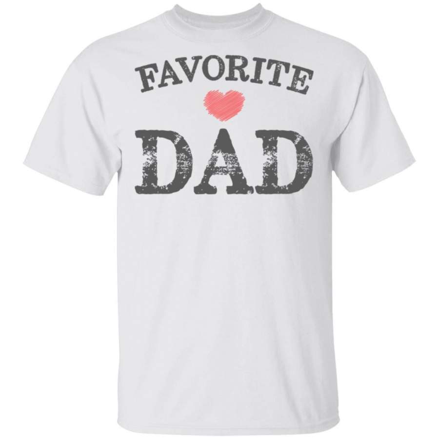 Favorite Dad Heart Distressed Vintage shirt funny