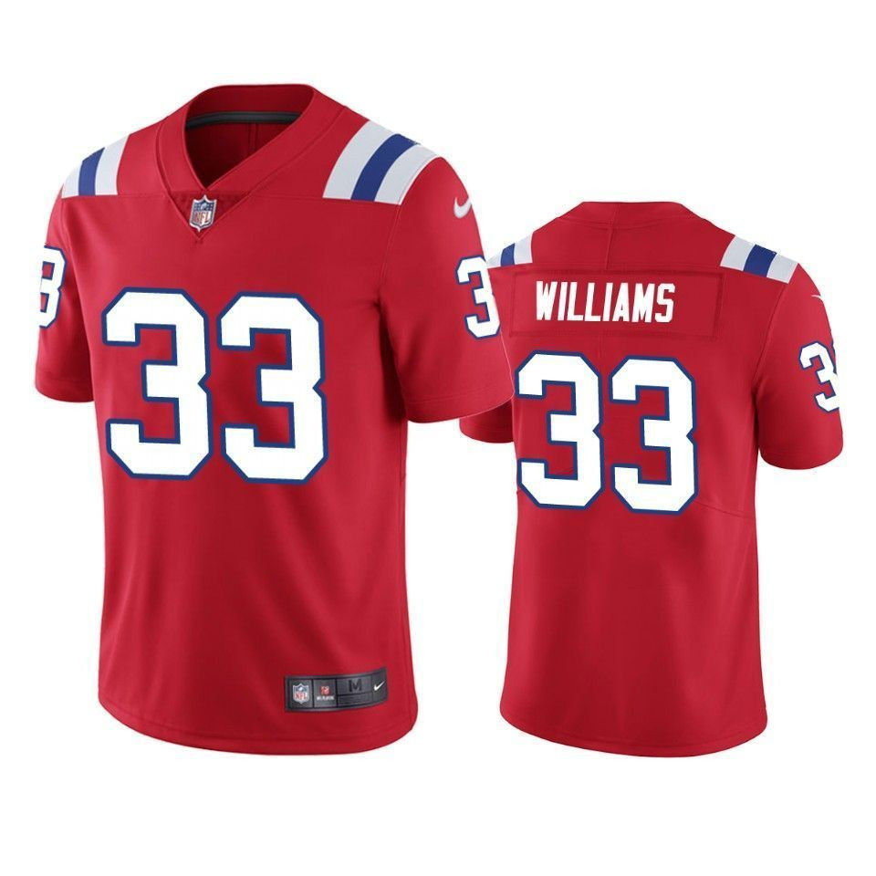 New England Patriots Joejuan Williams Red Vapor Limited 3D Jersey