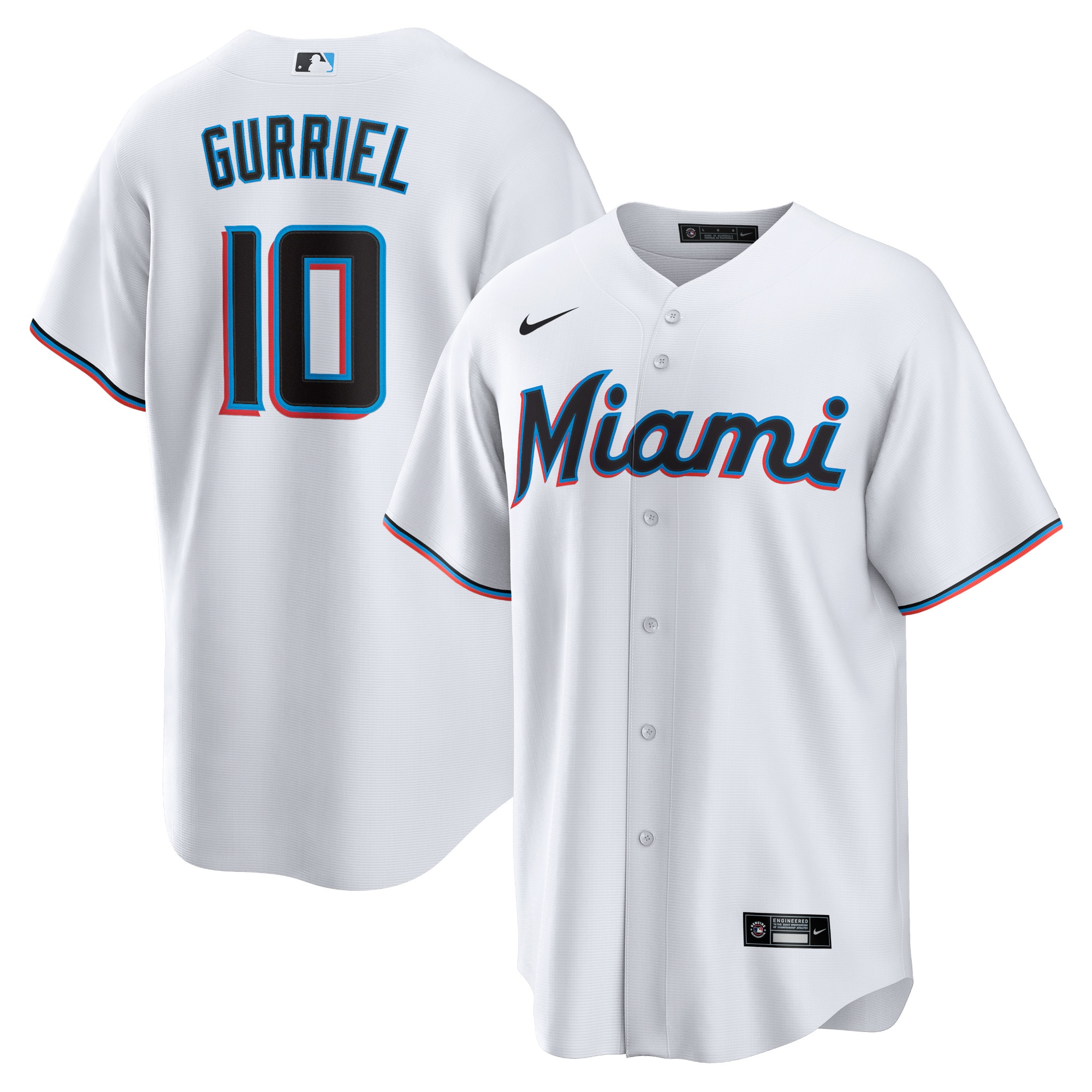 Yuli Gurriel Miami Marlins Replica Player Jersey – White