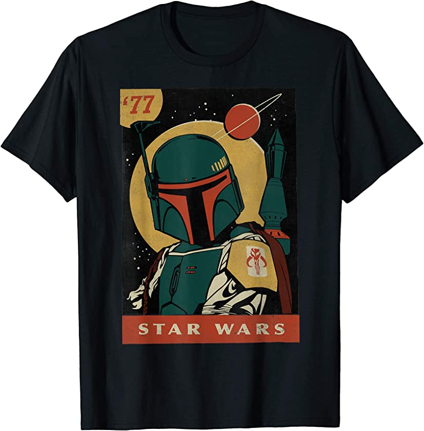 Boba Fett Vintage Trading Card ’77 Graphic T-Shirt T-Shirt