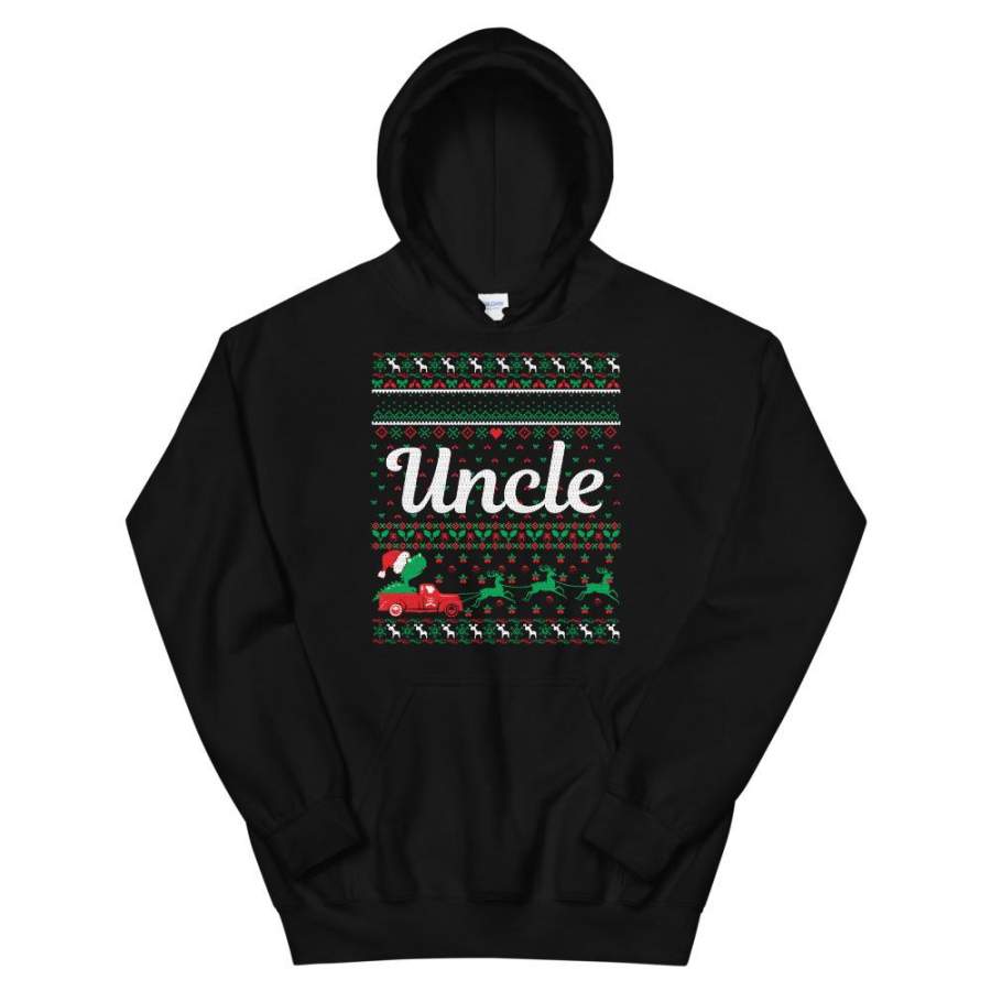 Uncle Christmas Ugly Sweater Party Unisex Hoodie