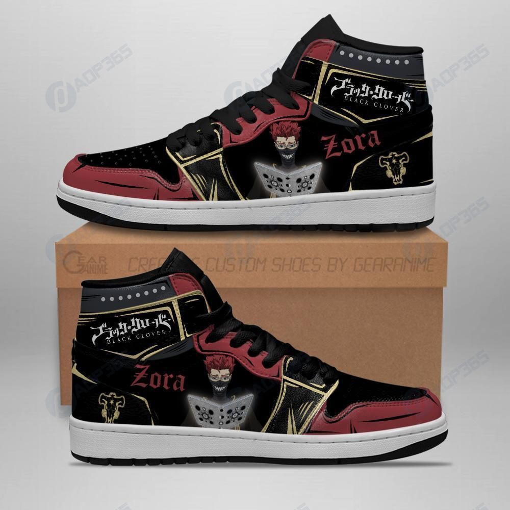 Black Bull Zora Ideale Sneakers Black Clover Anime Shoes Air Jordan 13 Shoes Hajd2403208