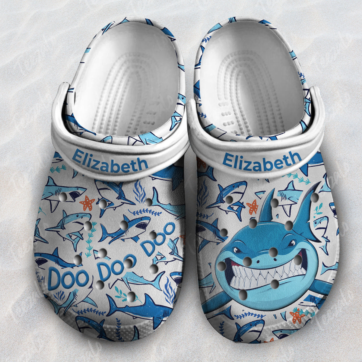 Shark Doo Personalized Clogs Shoes For Shark Lovers