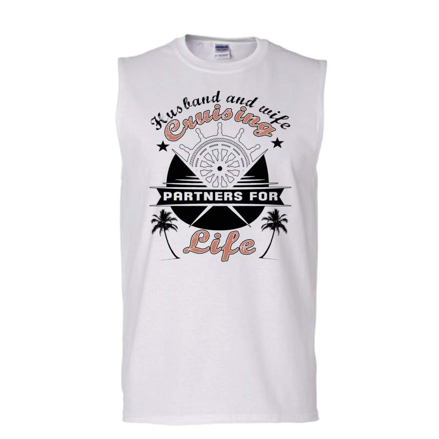 Coolest Cruising T Shirt, Couple T Shirt, Awesome t-shirts (Men’s Cotton Sleeveless)