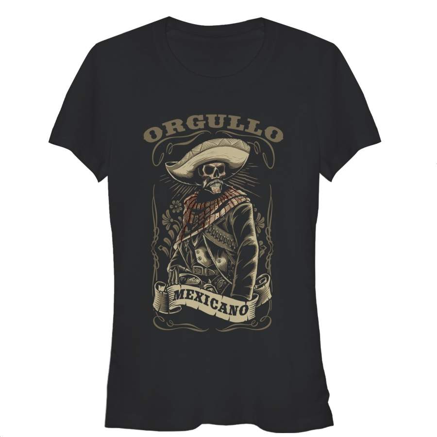 Aztlan Junior’s Orgullo Mexicano  T Shirt Black