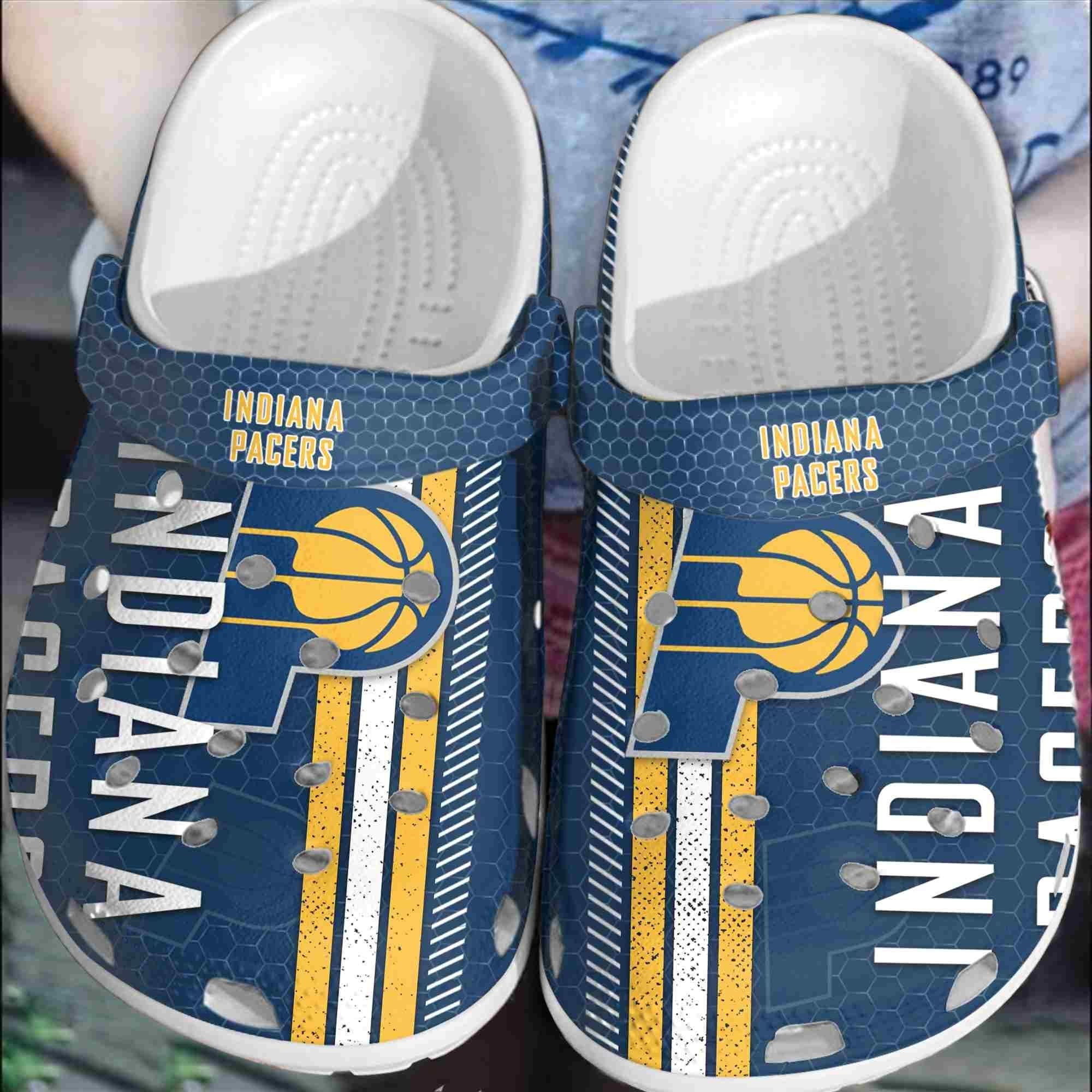 Indiana Pacers Basketball Club Clogs Crocss Comfortable Shoes Crocband For Men Women