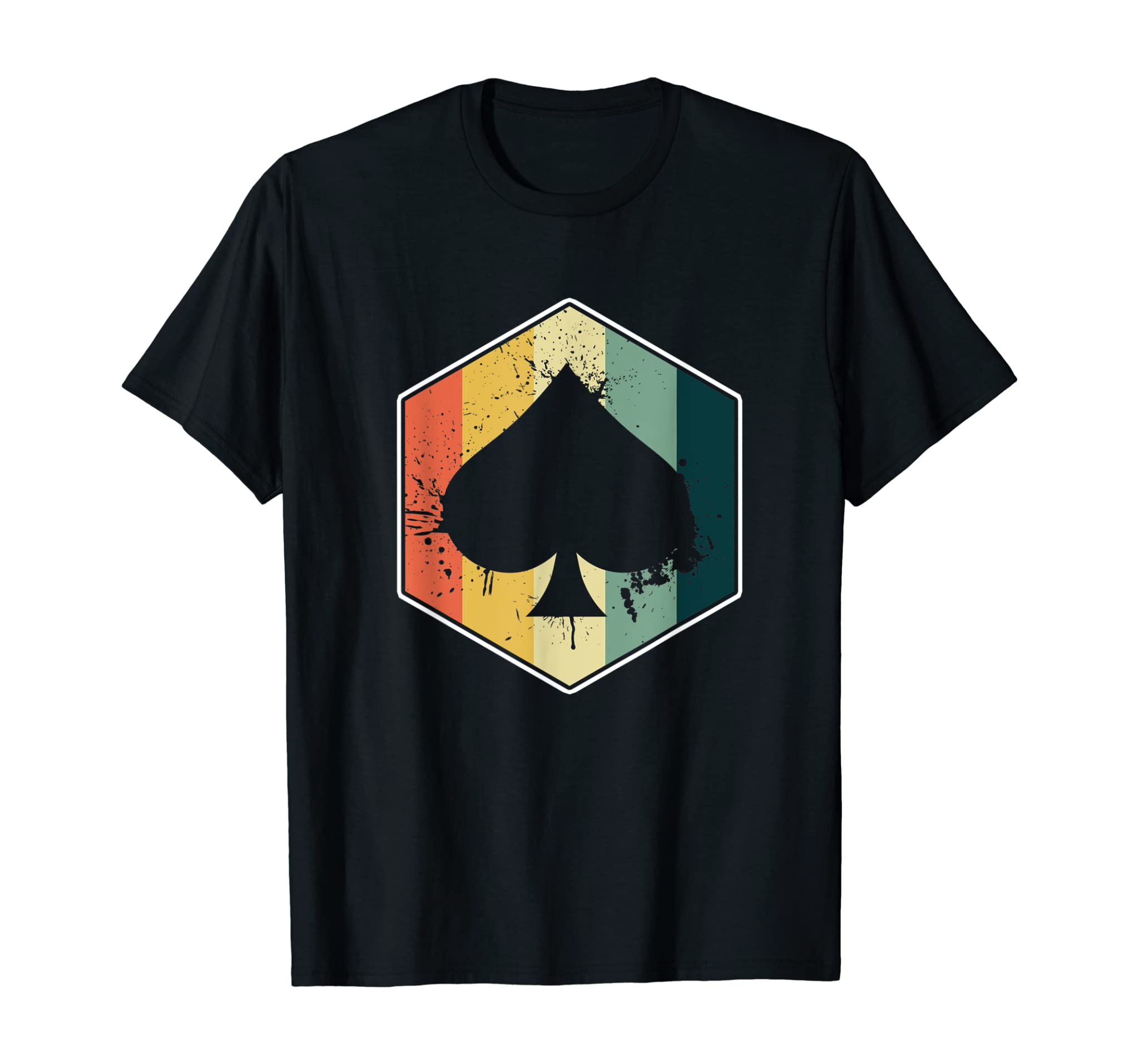 Vintage Spade Retro Poker Card Symbol Casino T-Shirt T-Shirt