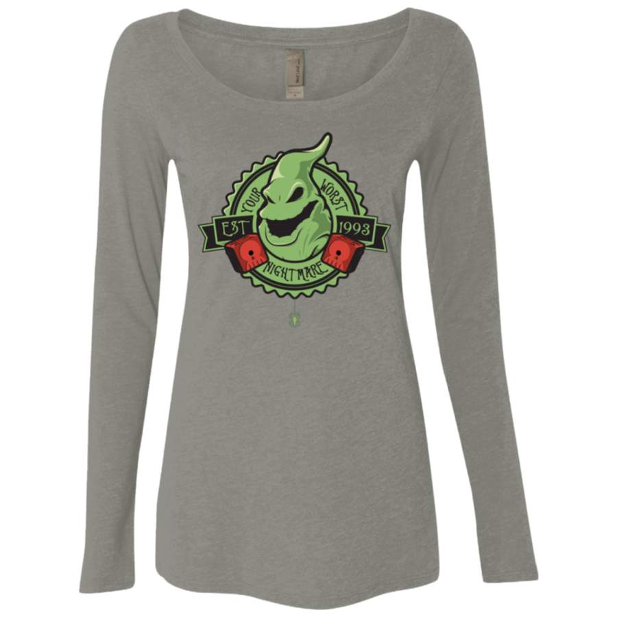 YOUR WORST NIGHTMARE Women’s Triblend Long Sleeve Shirt