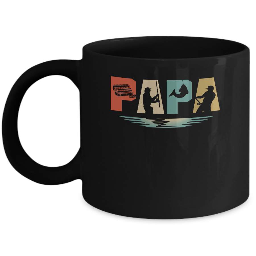 Vintage Fishing Papa Father’s Day Gift Mug