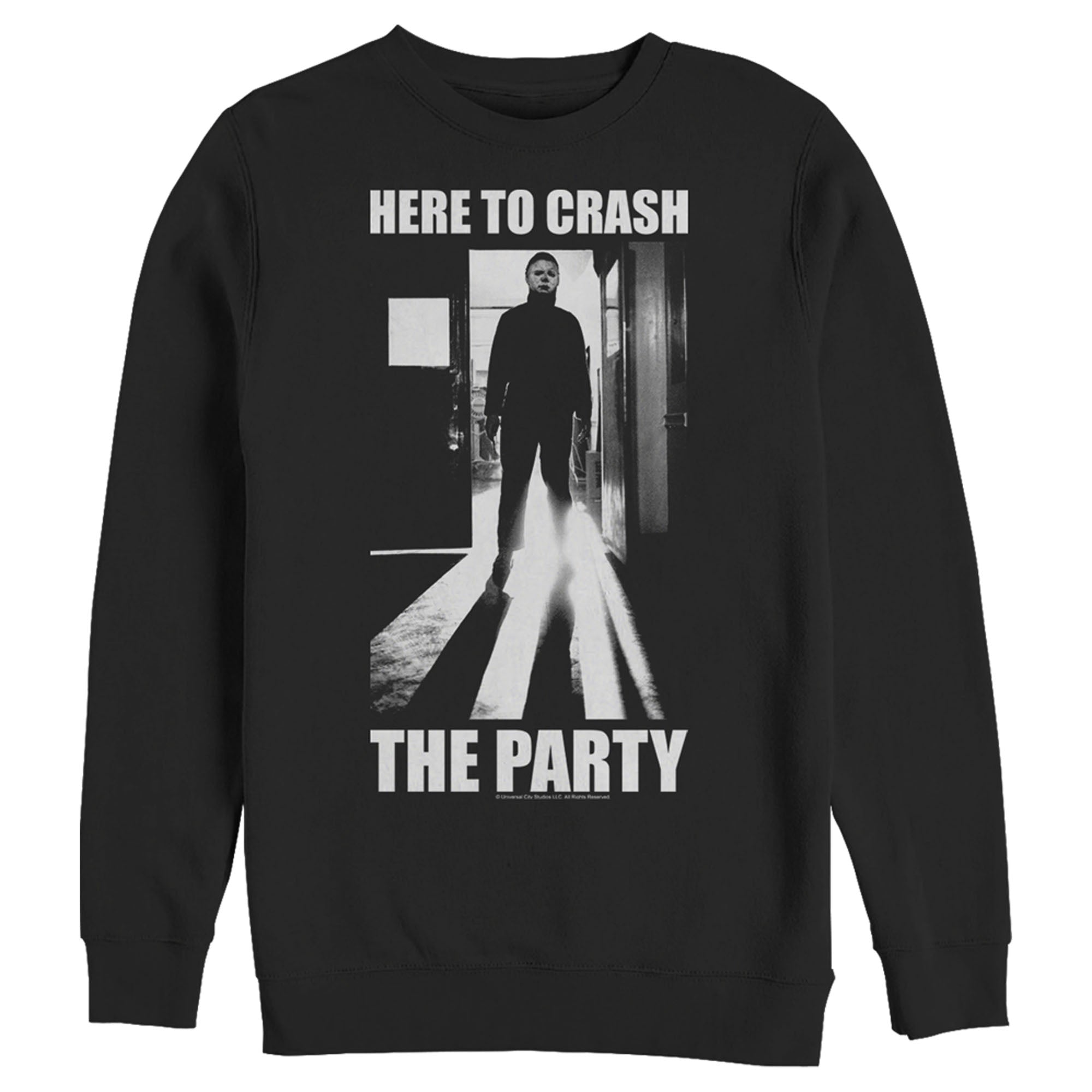 Halloween Men’S Ii Michael Myers Crash The Party  Sweatshirt