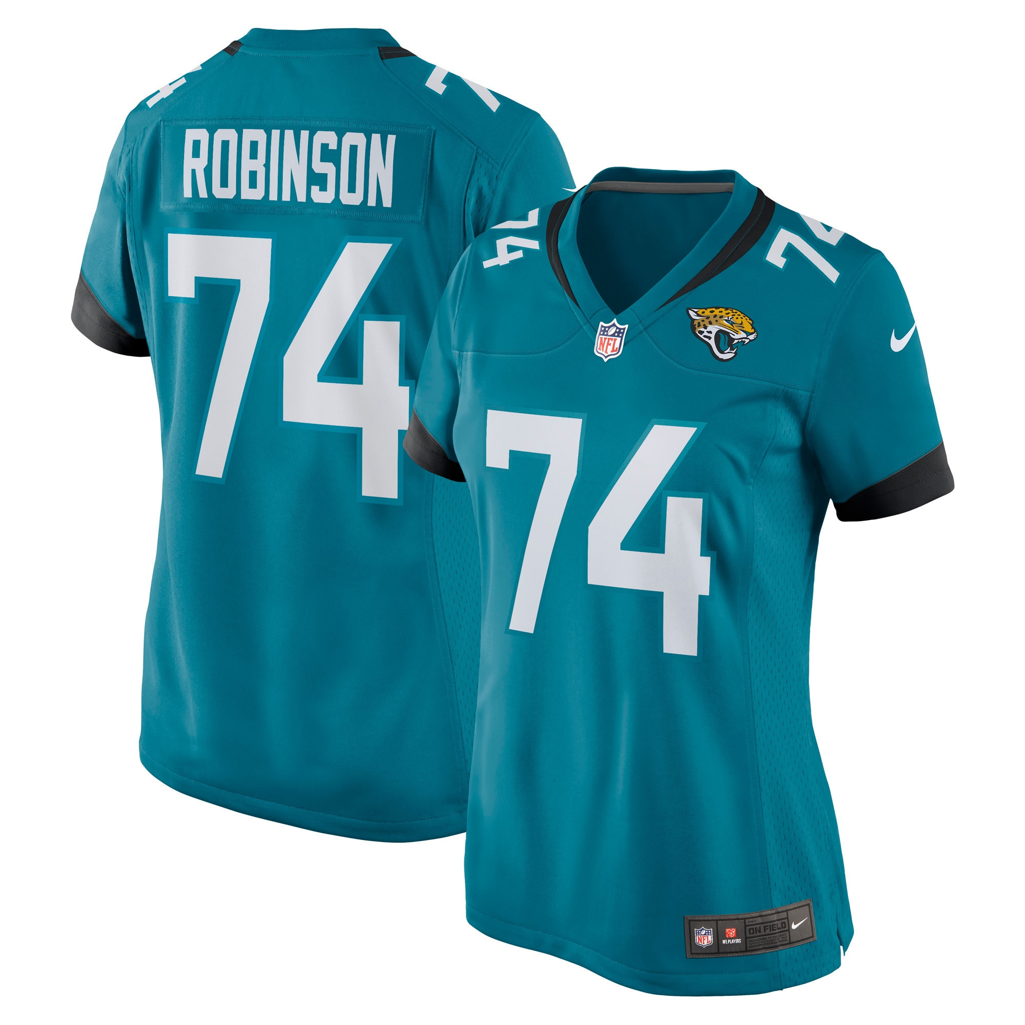 Cam Robinson Jacksonville Jaguars Womens Game Jersey – Teal NFL