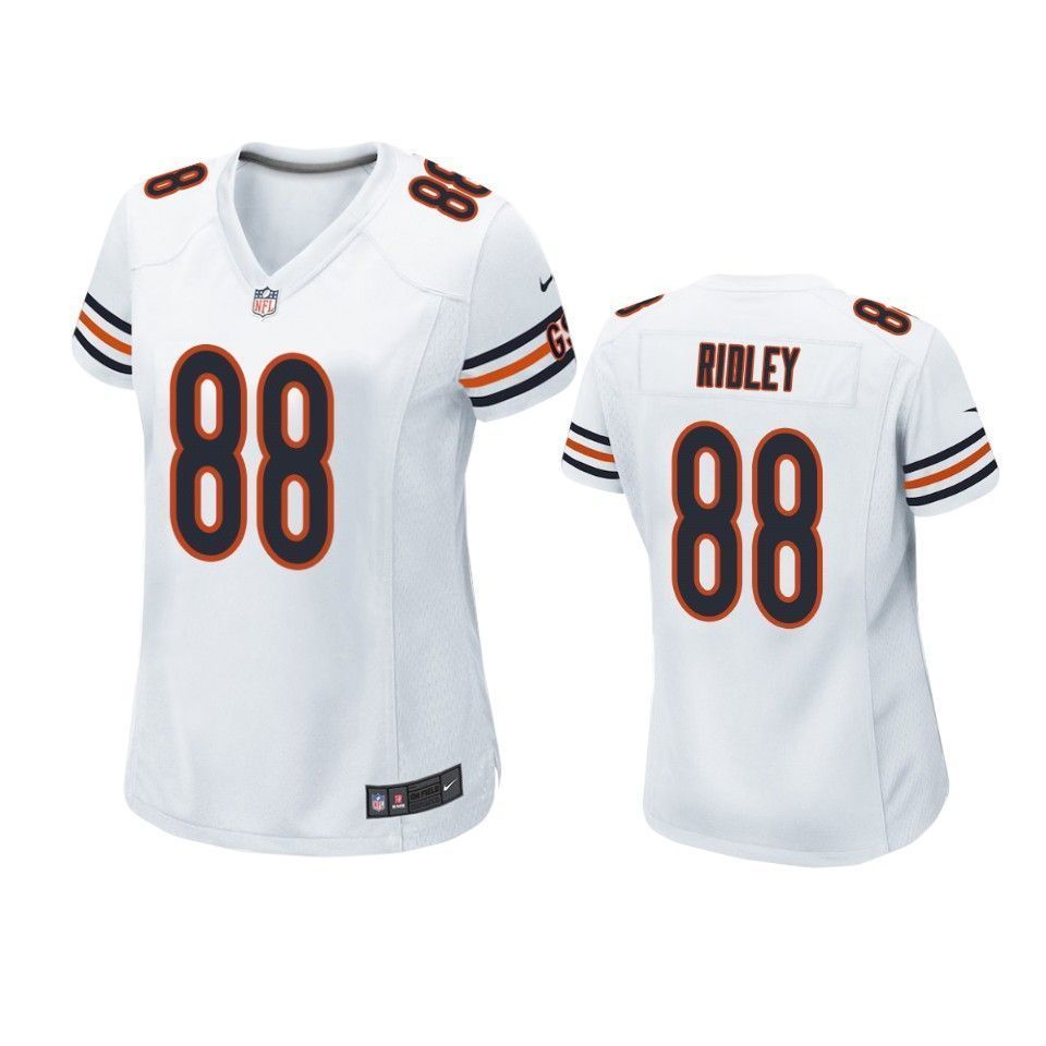 Chicago Bears Riley Ridley 2019 NFL Draft White Game Womens Jersey