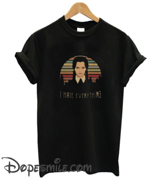 Wednesday Addams I Hate Everything cool  T-Shirt