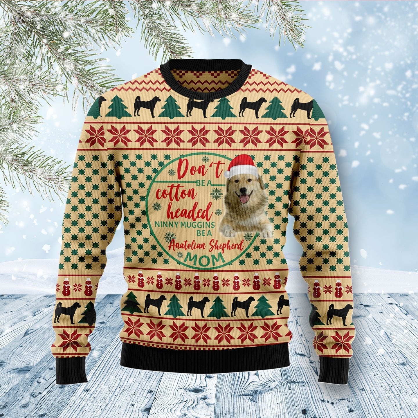 Anatolian Shepherd Mom Sweatshirt, Ugly Christmas Sweatshirt For Dog Lovers