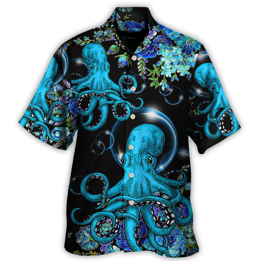 Octopus With Flower Beauttiful Day Hawaii Shirt Ha109281