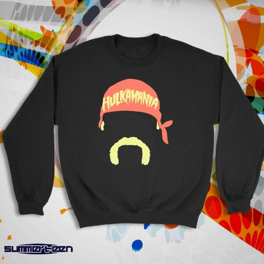 Wwe Hulk Hogan Face Hulkmania Wrestling Women’S Sweatshirt