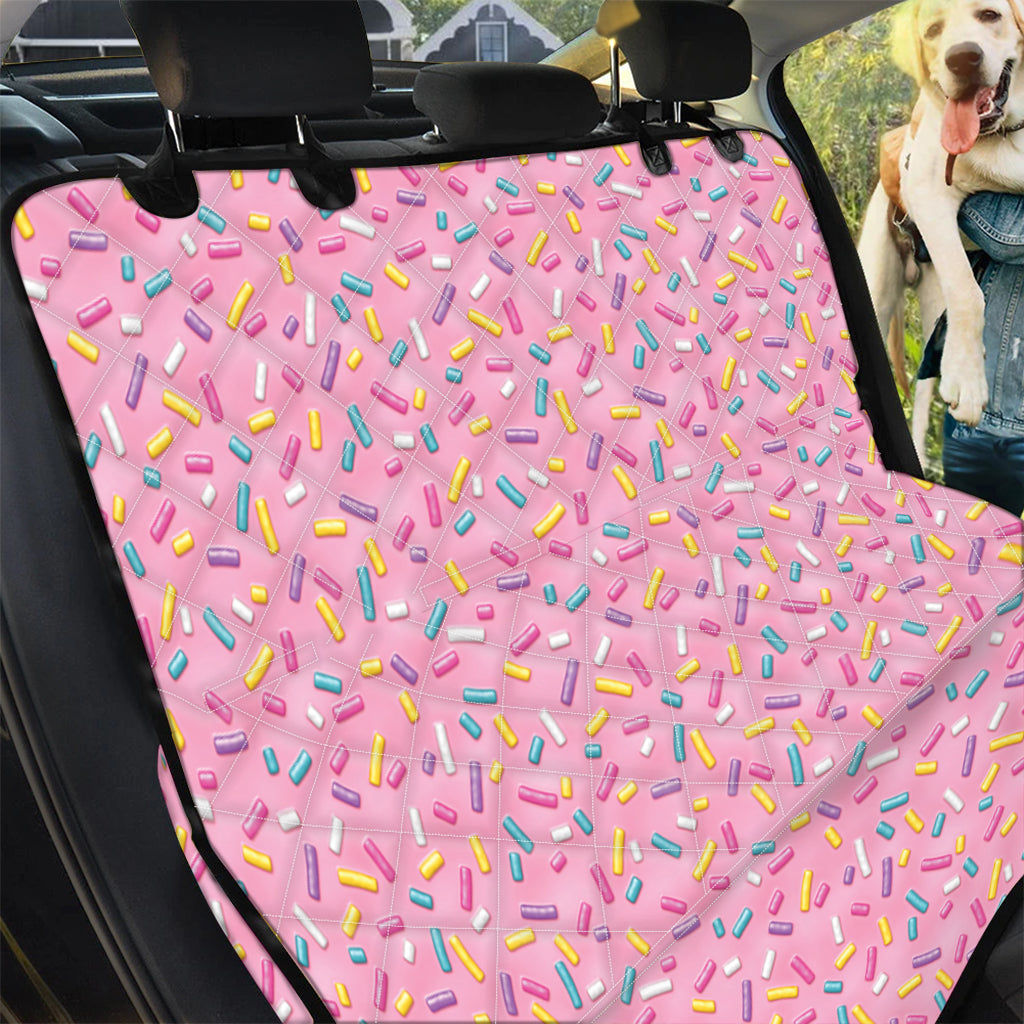 Cute Candy Pattern Print Pet Car Back Seat Cover