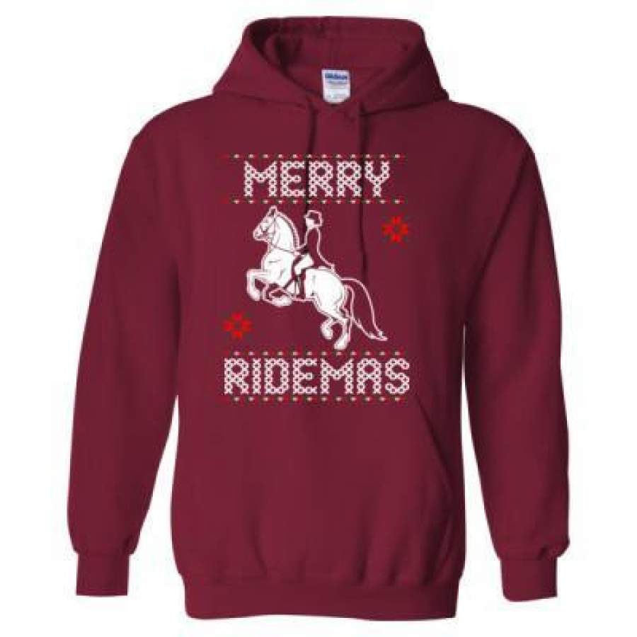 AGR Merry Ridemas Ugly Christmas Sweater – Heavy Blend™ Hooded Sweatshirt