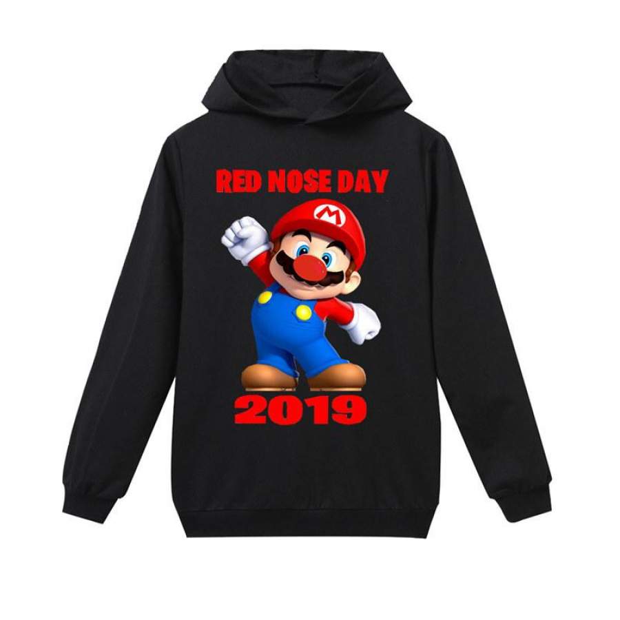 Super Mario Cotton Hoodie  Kids Pullover Sweatshirt