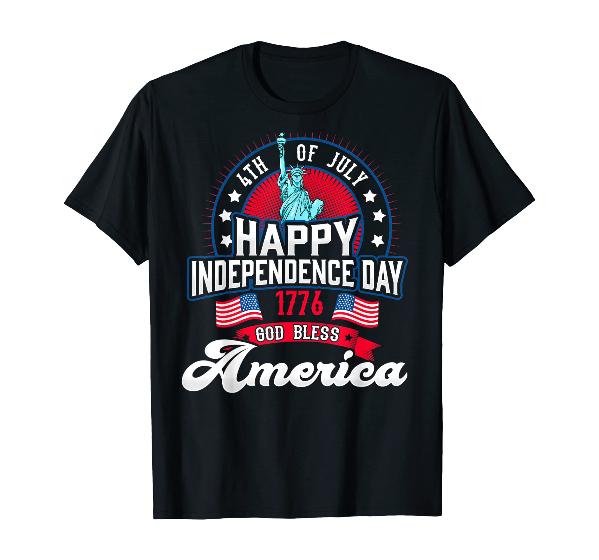 4th Of July American Flag Shirt Independence Day T-Shirt