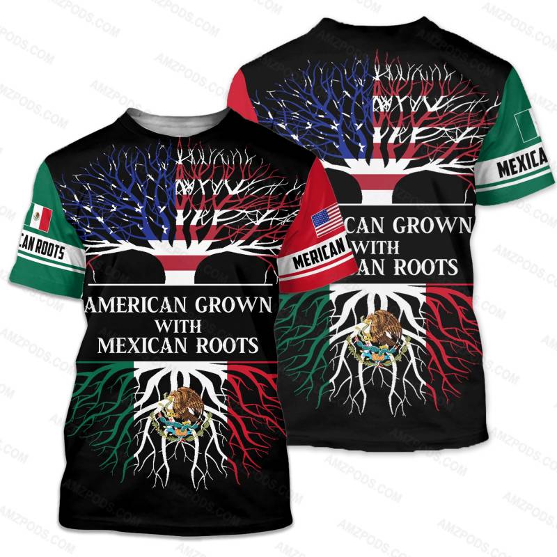 American Home With Mexican Blood  All Over Printed Shirts MX59