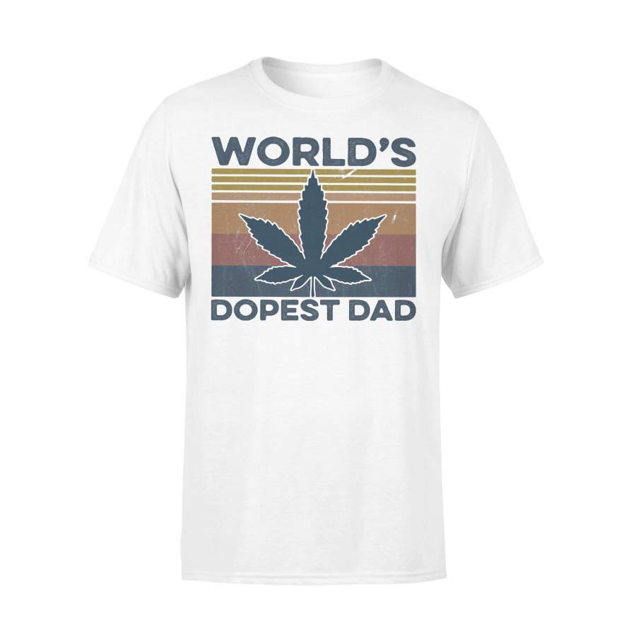Weed World’S Dopest Dad Vintage T-shirt
