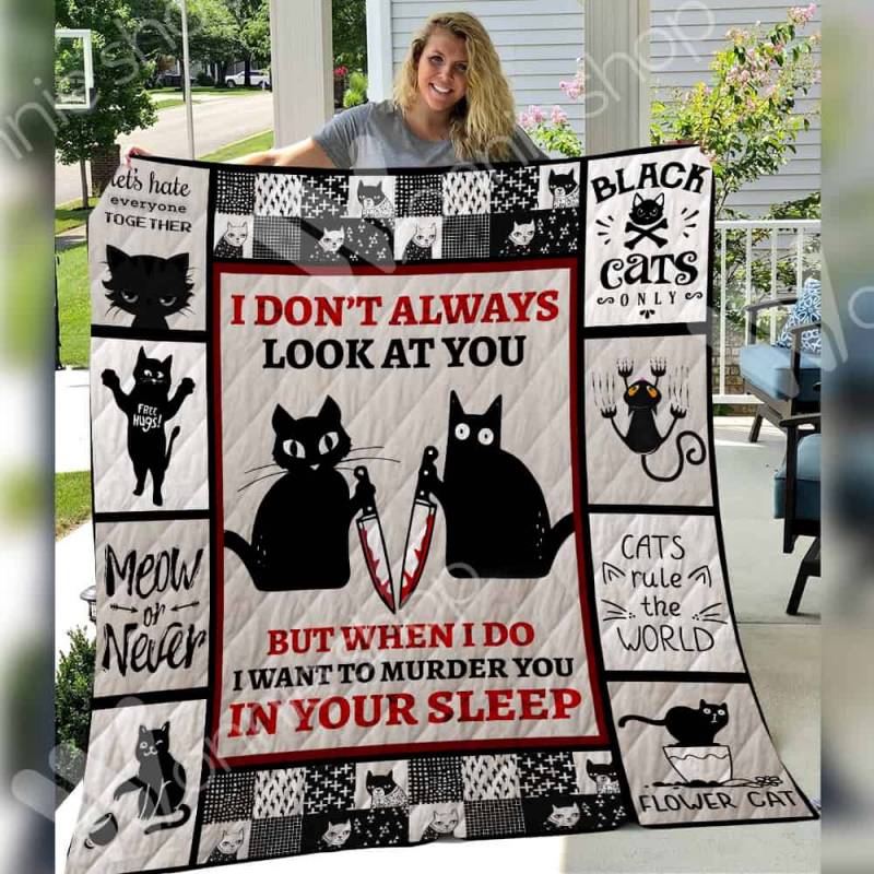 Black Cat Halloween Blanket SEP2702 95O31