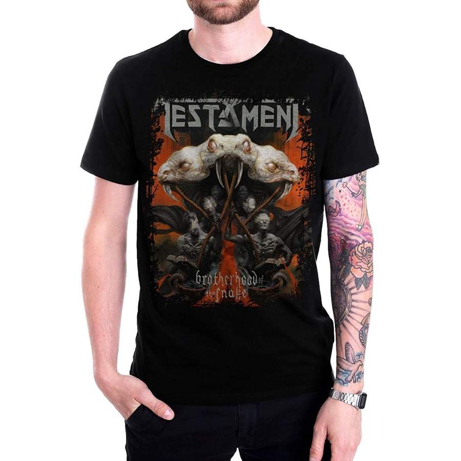 Testament Brotherhood Of The Snake Funny T Shirt For Mens American Thrash Metal Band