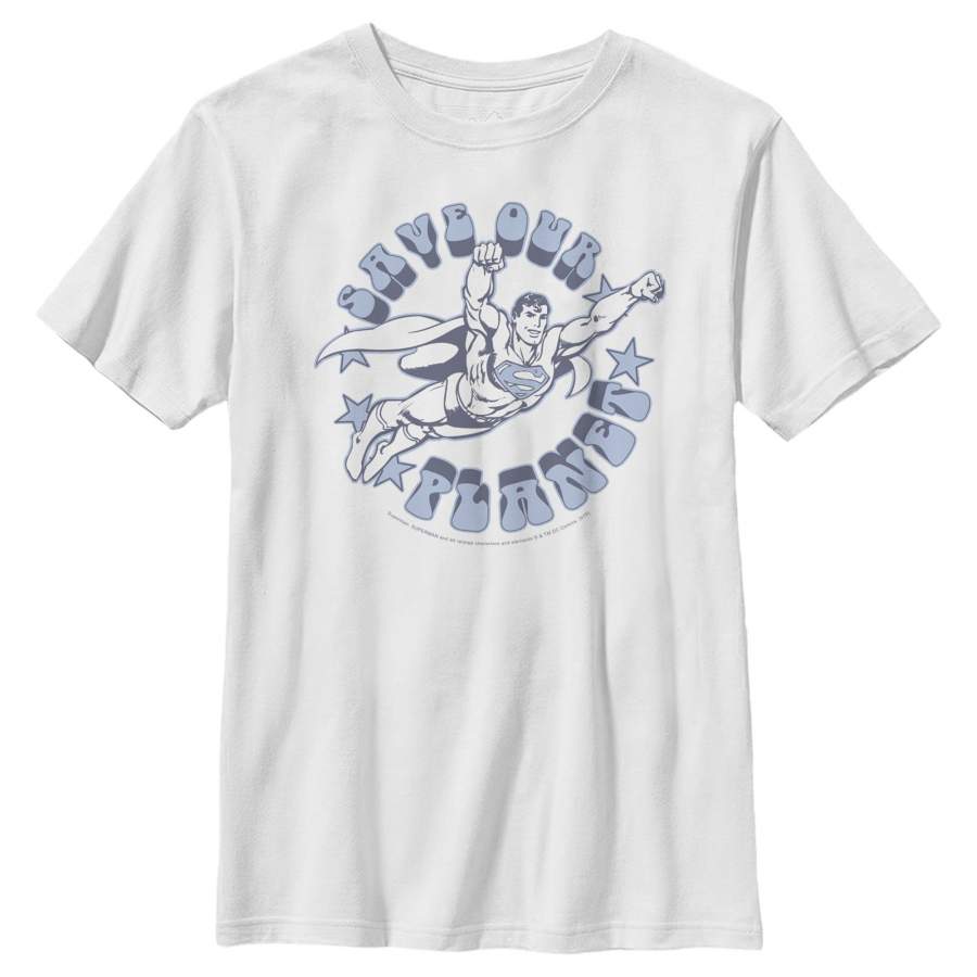 Superman Boy’s Save Our Planet  T Shirt