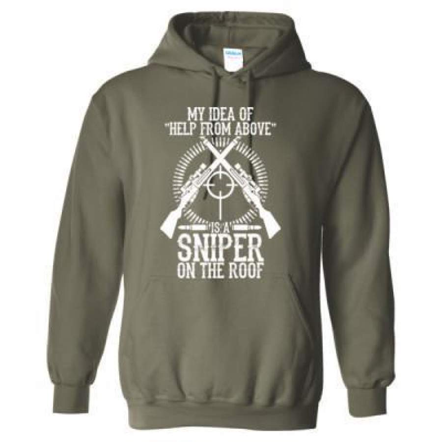 AGR My Idea Of Help From Above Sniper On The Roof – Heavy Blend™ Hooded Sweatshirt