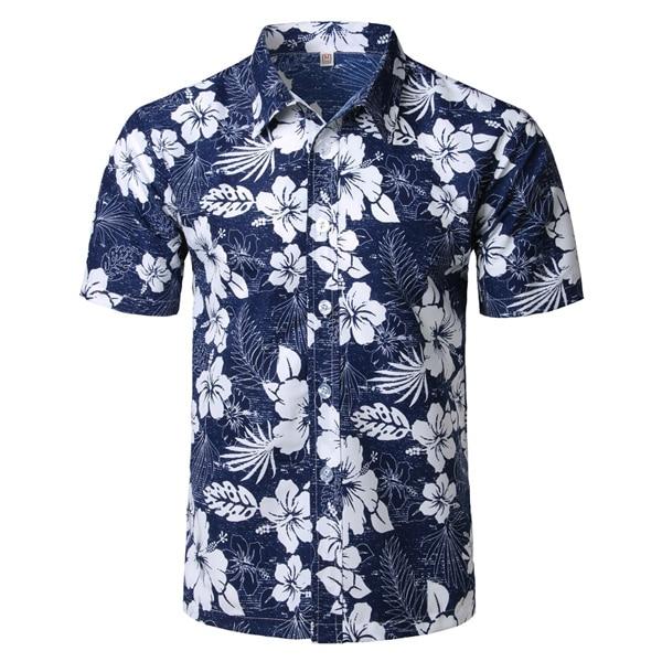 Beach Hawaiian Shirt  Floral  Short Sleeve Shirts