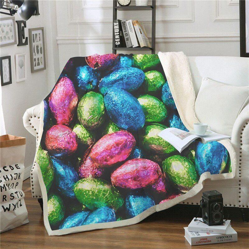 Colorful Candy Cla0510064F Sherpa Fleece Blanket