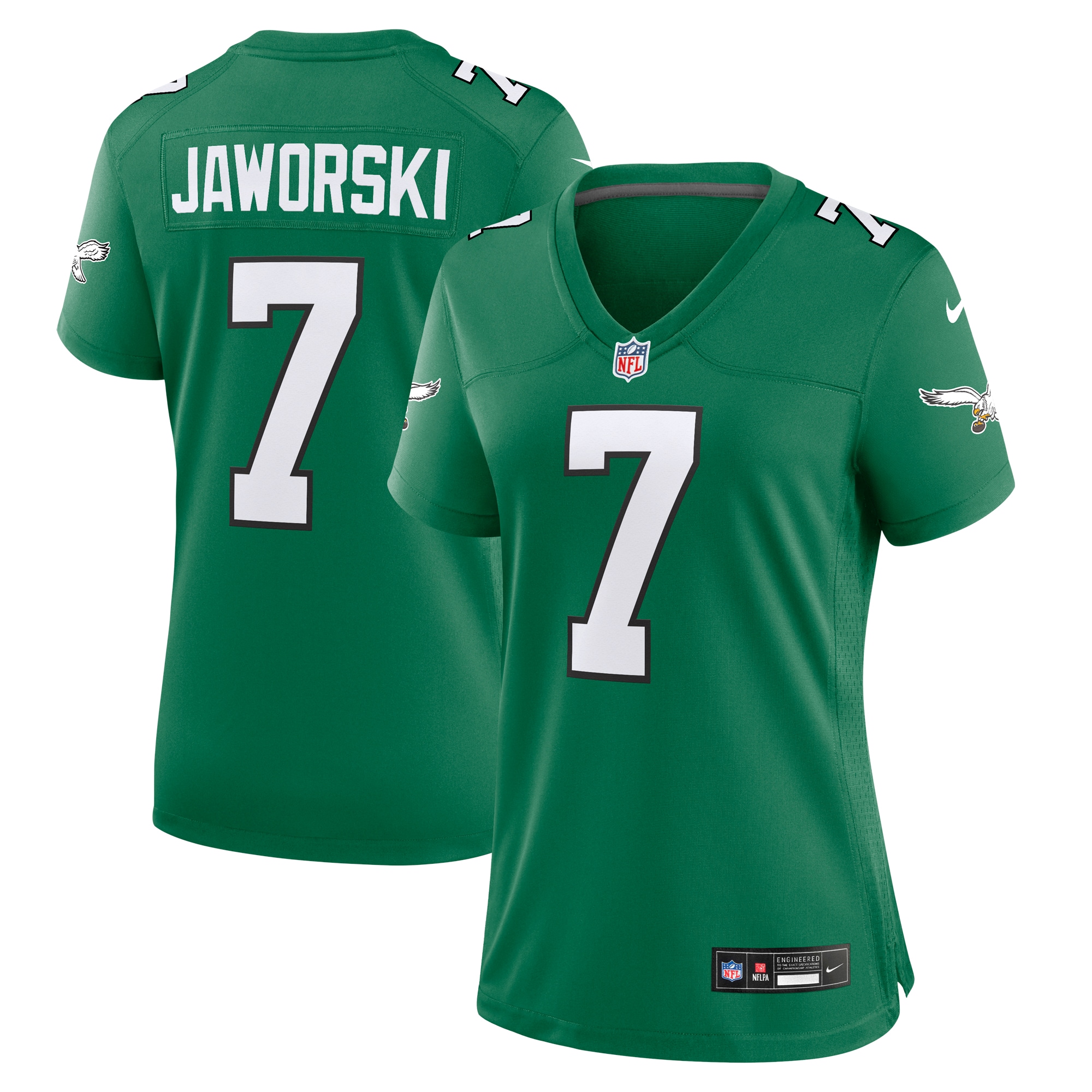 Ron Jaworski Philadelphia Eagles Women's Alternate Game Jersey – Kelly Green