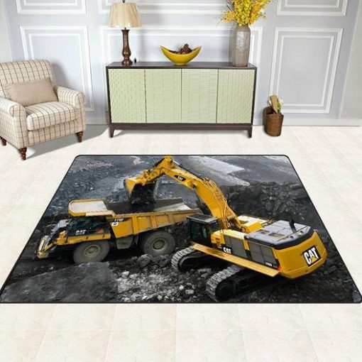 Heavy Equipment Area Living Room Rug Carpet All Over Print Logo Custom Area Rug Carpet Full Sizes Home Living Rug Carpet Decor