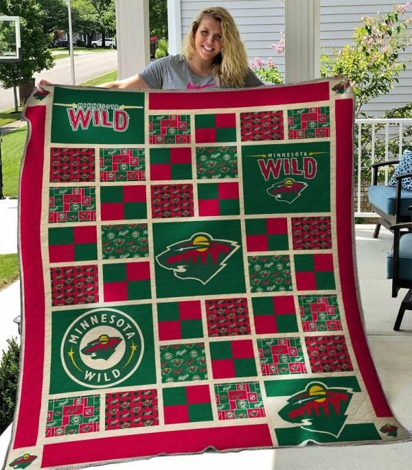 Minnesota Wilds 3D Quilt Blanket, Fleece Blanket