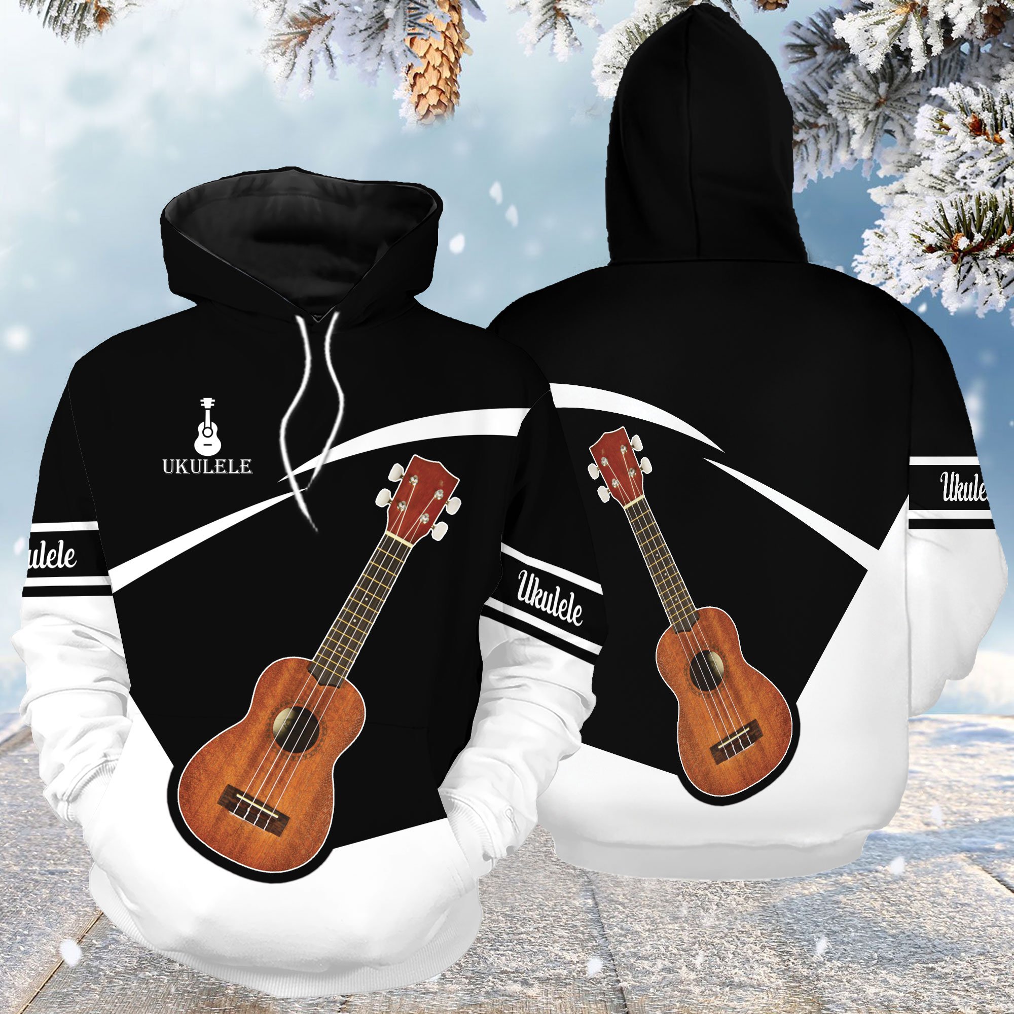 3D Ukulele G51214 – All Over Print Unisex Hoodie unisex womens & mens, couples matching, friends, funny family hoodie gifts (plus size available)