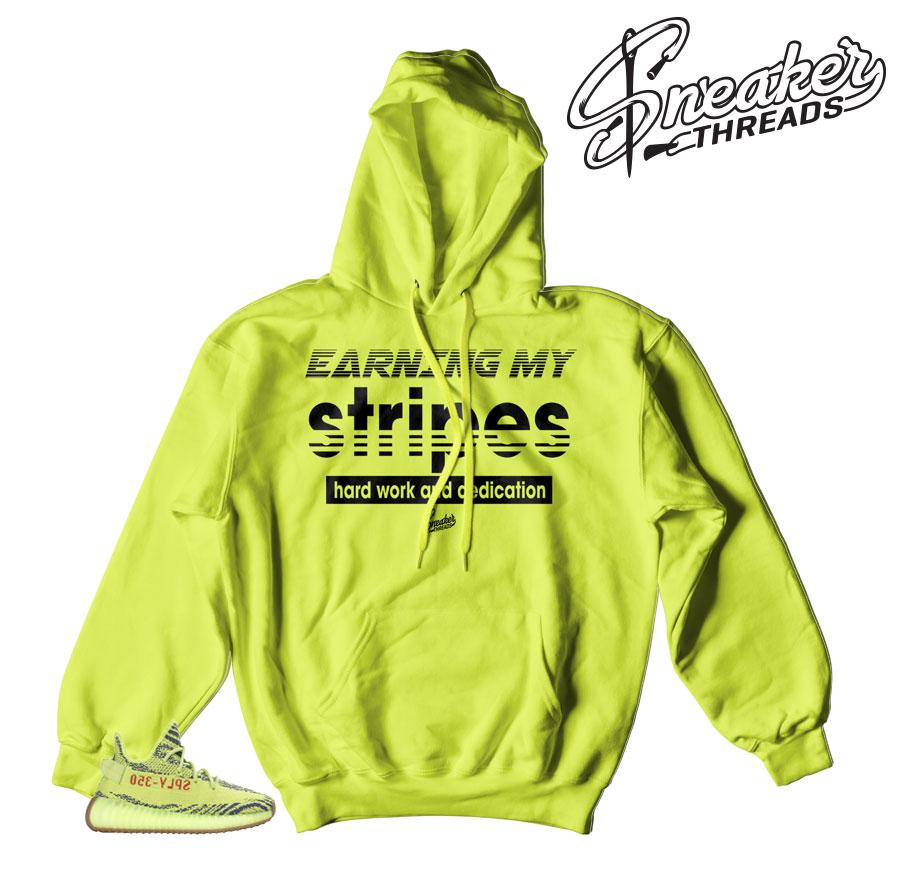 Yeezy Boost Frozen Yellow Earning My Stripes Hoody