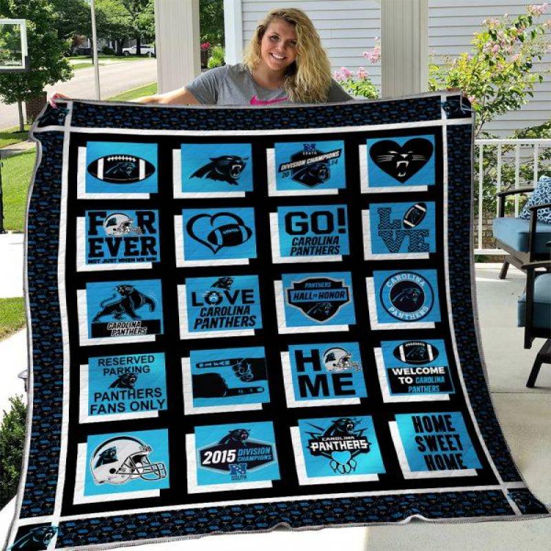 Carolina Panthers Quilt Blanket 02