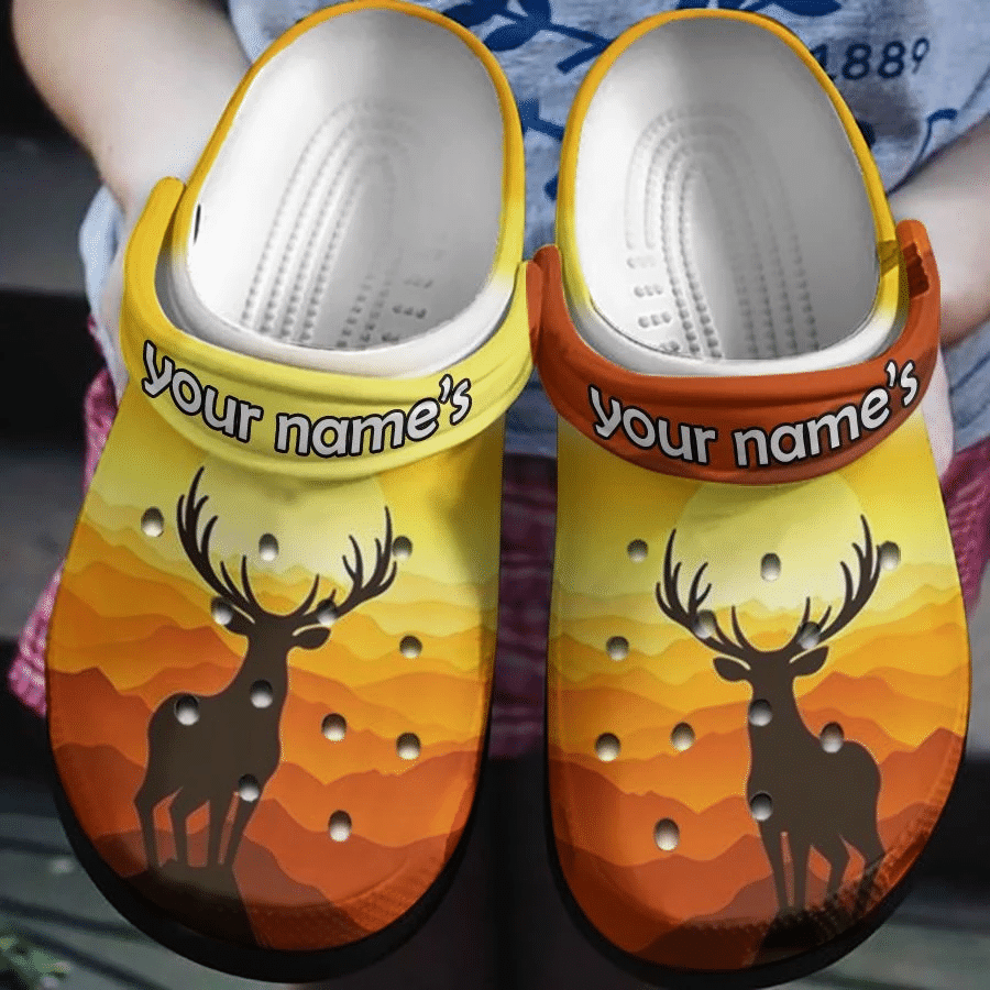 Deer On The Hillside Crocs Shoes – Deer Mountain Shoes Crocbland Clog Birthday Gifts For Man Woman