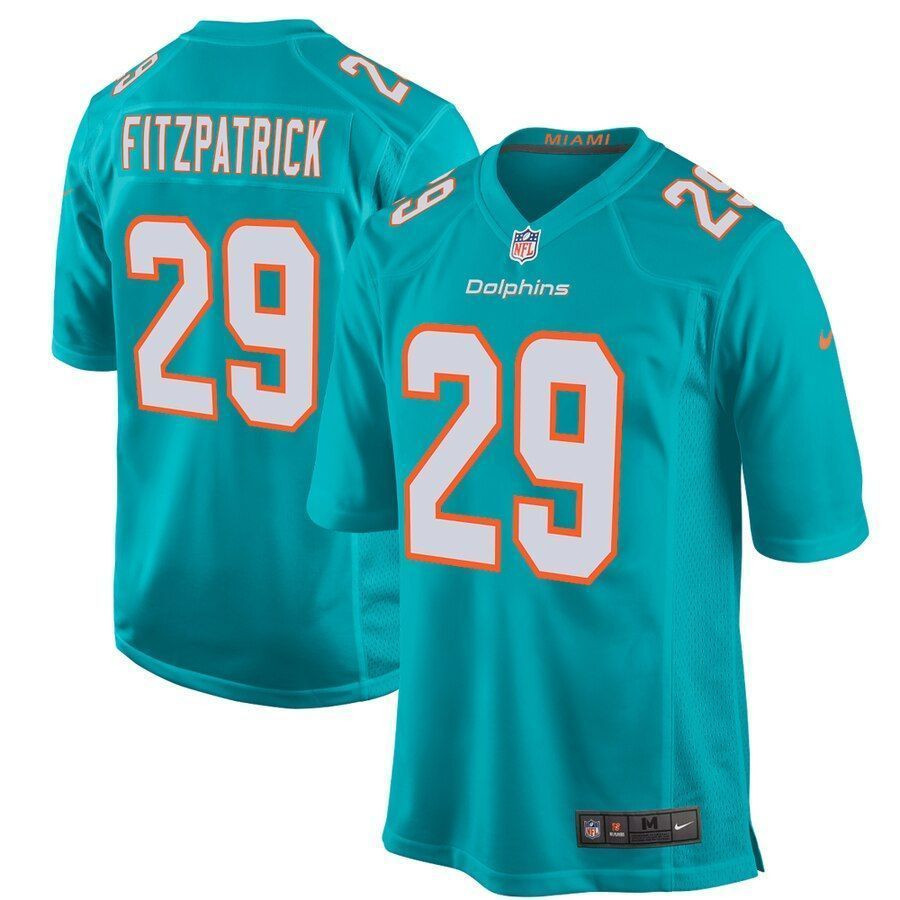 Minkah Fitzpatrick Miami Dolphins Game Aqua 3D Jersey