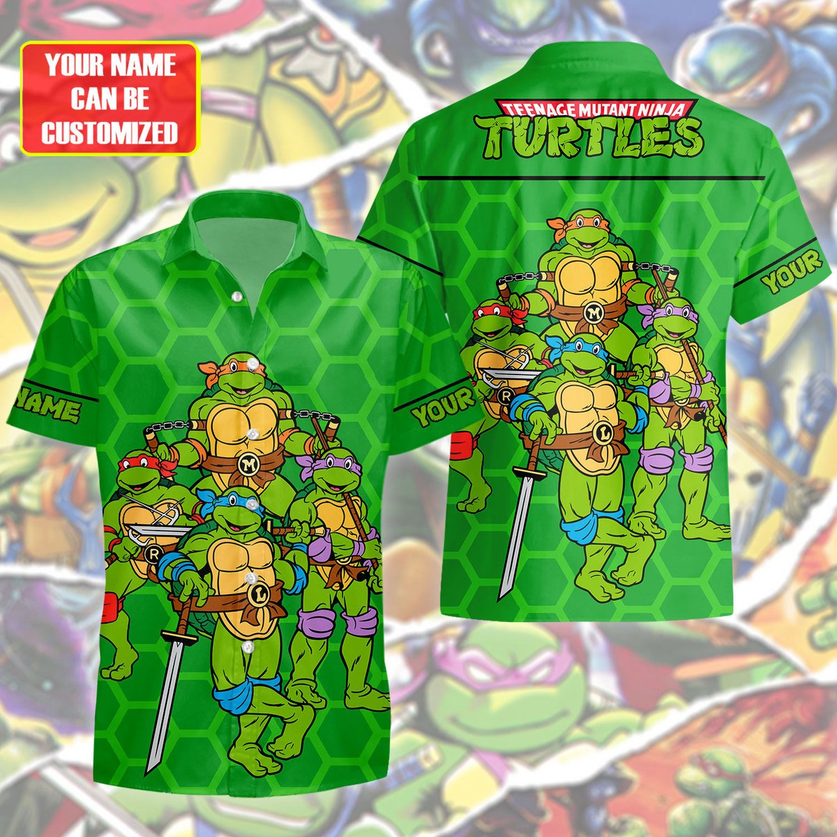 Personalized Tmnt Team Tropical Hawaii Shirt Beach Short Q270209