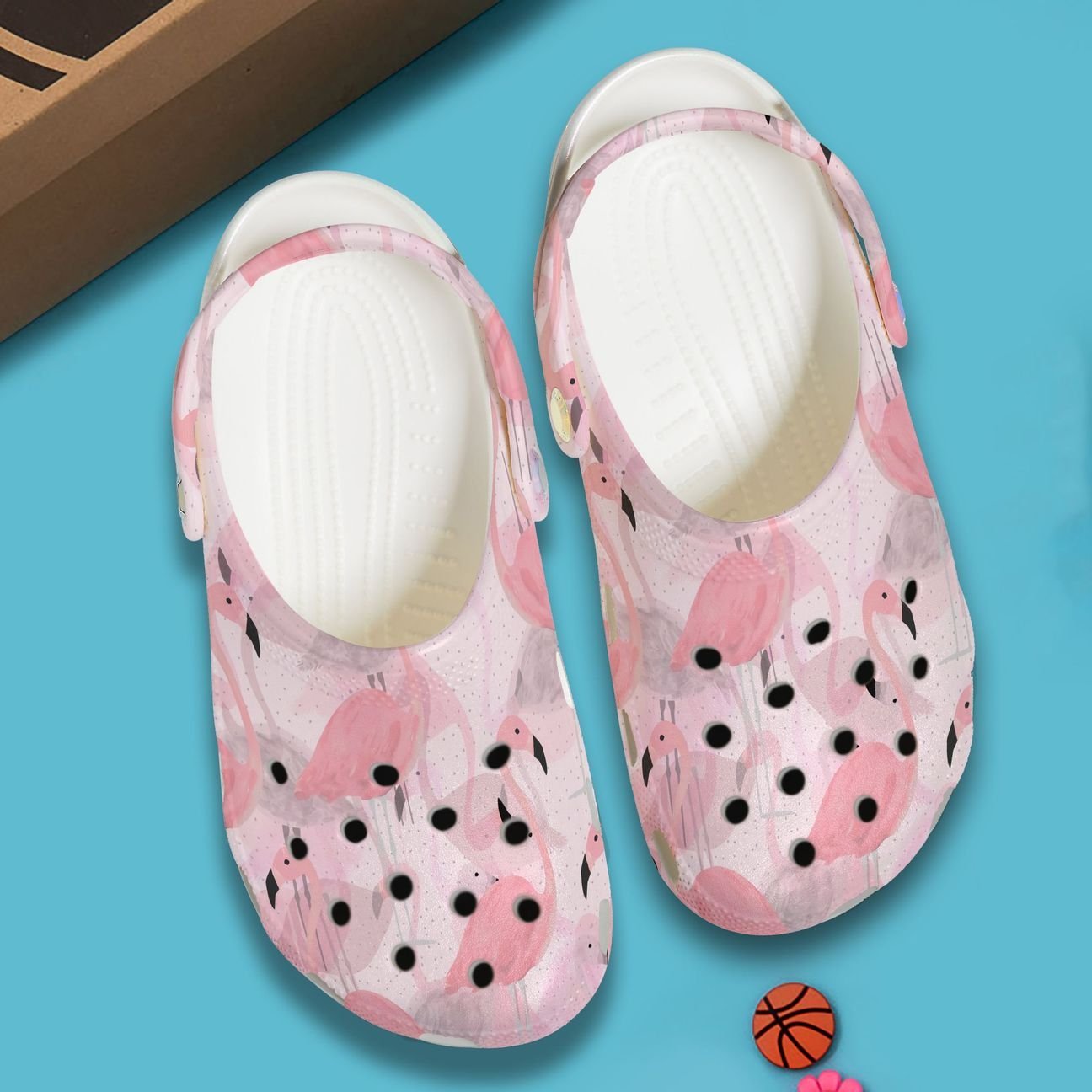 Flamingo Personalized Clog, Custom Name, Text, Color, Number Fashion Style For Women, Men, Kid, Print 3D Pink Flamingo Pattern