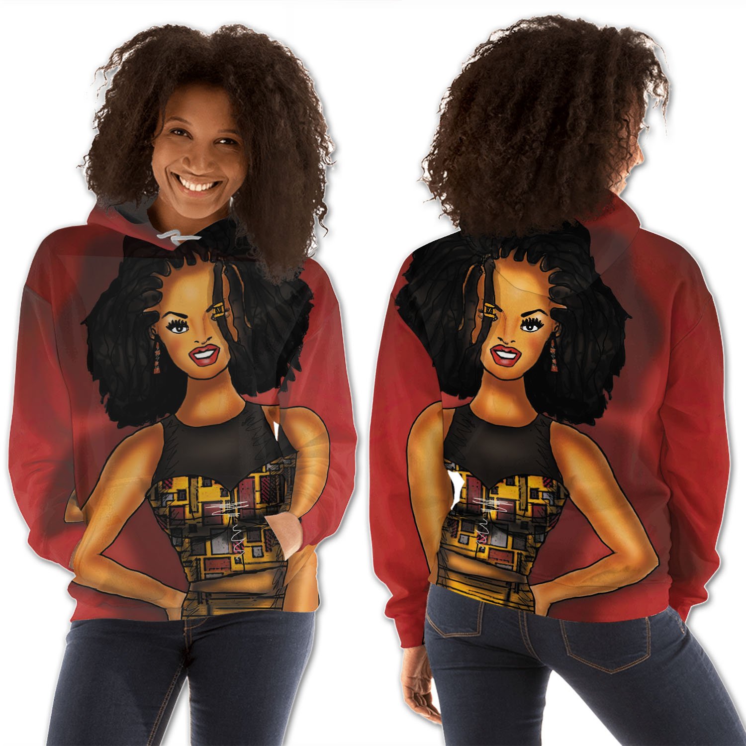 African American Hoodies Pretty Black Girl Black History Clothing