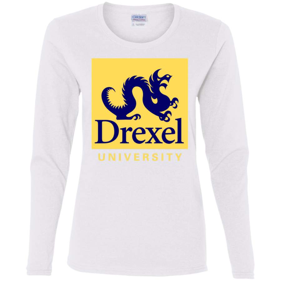 AGR Drexel University Ladies’ Cotton LS T-Shirt