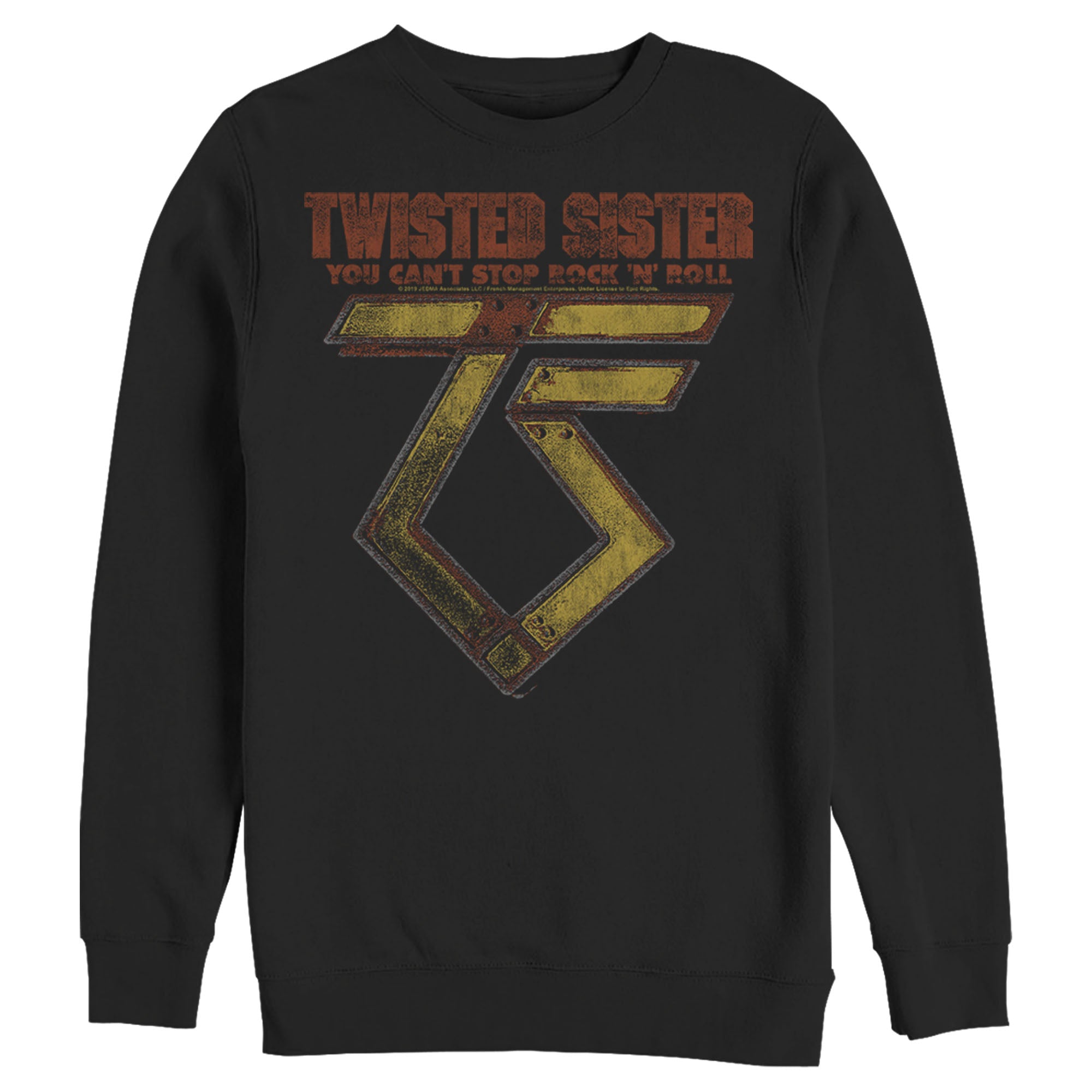 Twisted Sister Men’S You Can’T Stop Rock ‘N’ Roll  Sweatshirt