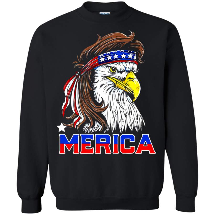 AGR Eagle Mullet 4th Of July American Flag Merica USA Sweatshirt