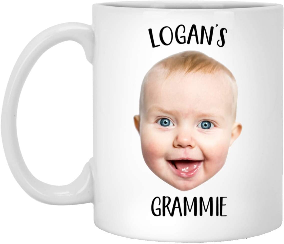 Baby Mug – Personalized With Your Baby’S Photo And Name – Coffee Mug – Mug For Grammie – Mug For Dad – Grandparent Gift – Grandma – Grandpa 15Oz